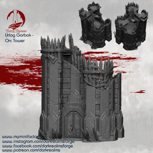 Orc Tower - Urlag Gorbok - Dark Realms Terrain Wargaming D&D DnD