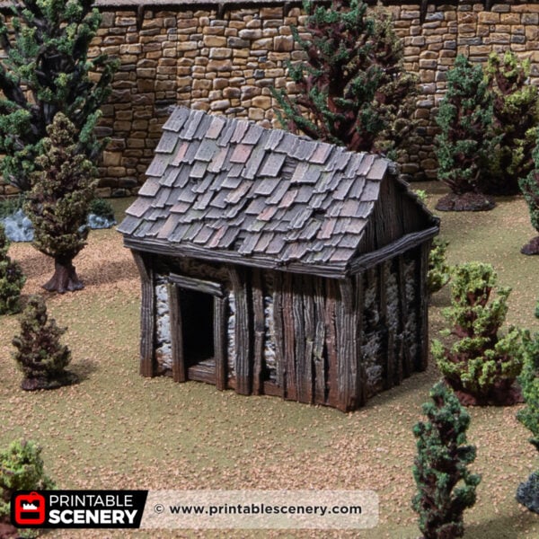 Osberts Shanty - Kingdoms of Throne and Ash - Printable Scenery - Terrain, Wargaming, D&D, DnD