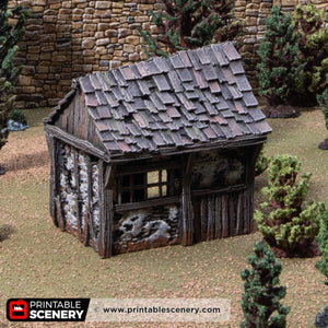 Osberts Shanty - Kingdoms of Throne and Ash - Printable Scenery - Terrain, Wargaming, D&D, DnD