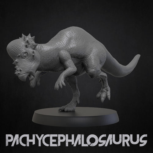 Pachycephalosaurus - Dinosaurs Set 4 - 3D IP Studios - Terrain Wargaming D&D DnD 28mm 32mm 40mm 54mm 75mm 100mm 125mm