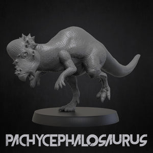 Pachycephalosaurus - Dinosaurs Set 4 - 3D IP Studios - Terrain Wargaming D&D DnD 28mm 32mm 40mm 54mm 75mm 100mm 125mm