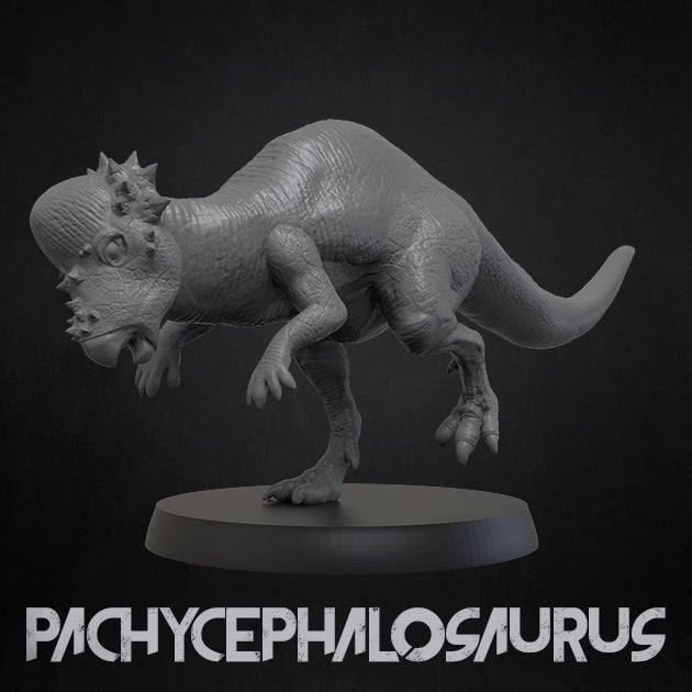 Pachycephalosaurus - Dinosaurs Set 4 - 3D IP Studios - Terrain Wargaming D&D DnD 28mm 32mm 40mm 54mm 75mm 100mm 125mm