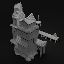 Load image into Gallery viewer, Pirate Dock - Pirates vs Sailors Nightmare at Sea - Tabletop Terrain - Terrain Wargaming D&amp;D DnD