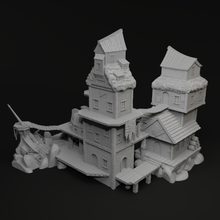 Load image into Gallery viewer, Pirate Dock - Pirates vs Sailors Nightmare at Sea - Tabletop Terrain - Terrain Wargaming D&amp;D DnD