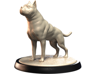 Pit Bull - Dogs Vol 1 - 3D IP Studios - Terrain Wargaming D&D DnD 28mm 32mm 40mm 54mm 75mm 100mm 125mm