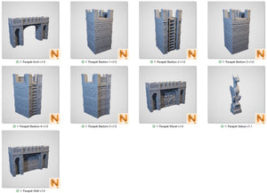 Parapet - Rise of the Halflings - Printable Scenery Terrain Wargaming D&D DnD