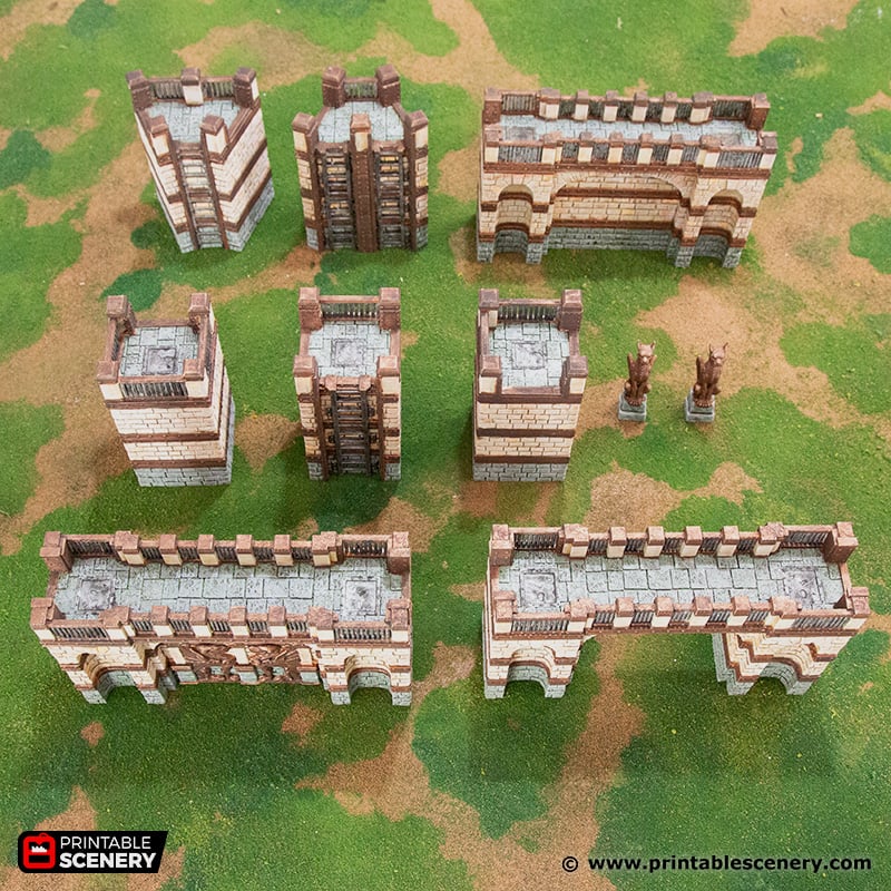 Parapet - Rise of the Halflings - Printable Scenery Terrain Wargaming D&D DnD