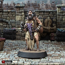 Load image into Gallery viewer, Pius Flinchly Flagellant Brother - Cities of Ramshackle and Ruin - Printable Scenery - Terrain, Wargaming, D&amp;D, DnD 28mm 32mm 40mm 54mm