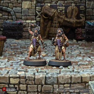 Pius Flinchly Flagellant Brother - Cities of Ramshackle and Ruin - Printable Scenery - Terrain, Wargaming, D&D, DnD 28mm 32mm 40mm 54mm