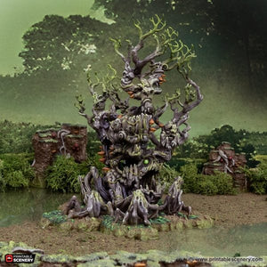 Plague Tree - The Gloaming Swamps - Printable Scenery Terrain Wargaming D&D DnD 10mm 15mm 20mm 28mm 32mm