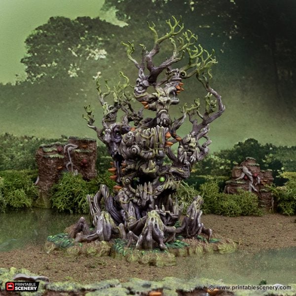 Plague Tree - The Gloaming Swamps - Printable Scenery Terrain Wargaming D&D DnD 10mm 15mm 20mm 28mm 32mm