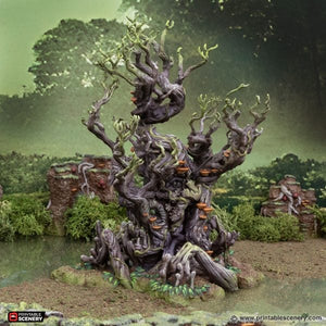 Plague Tree - The Gloaming Swamps - Printable Scenery Terrain Wargaming D&D DnD 10mm 15mm 20mm 28mm 32mm