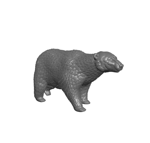 Polar Bear - Wild Animals - 3D IP Studios - Terrain Wargaming D&D DnD 28mm 32mm 40mm 54mm 75mm 100mm 125mm