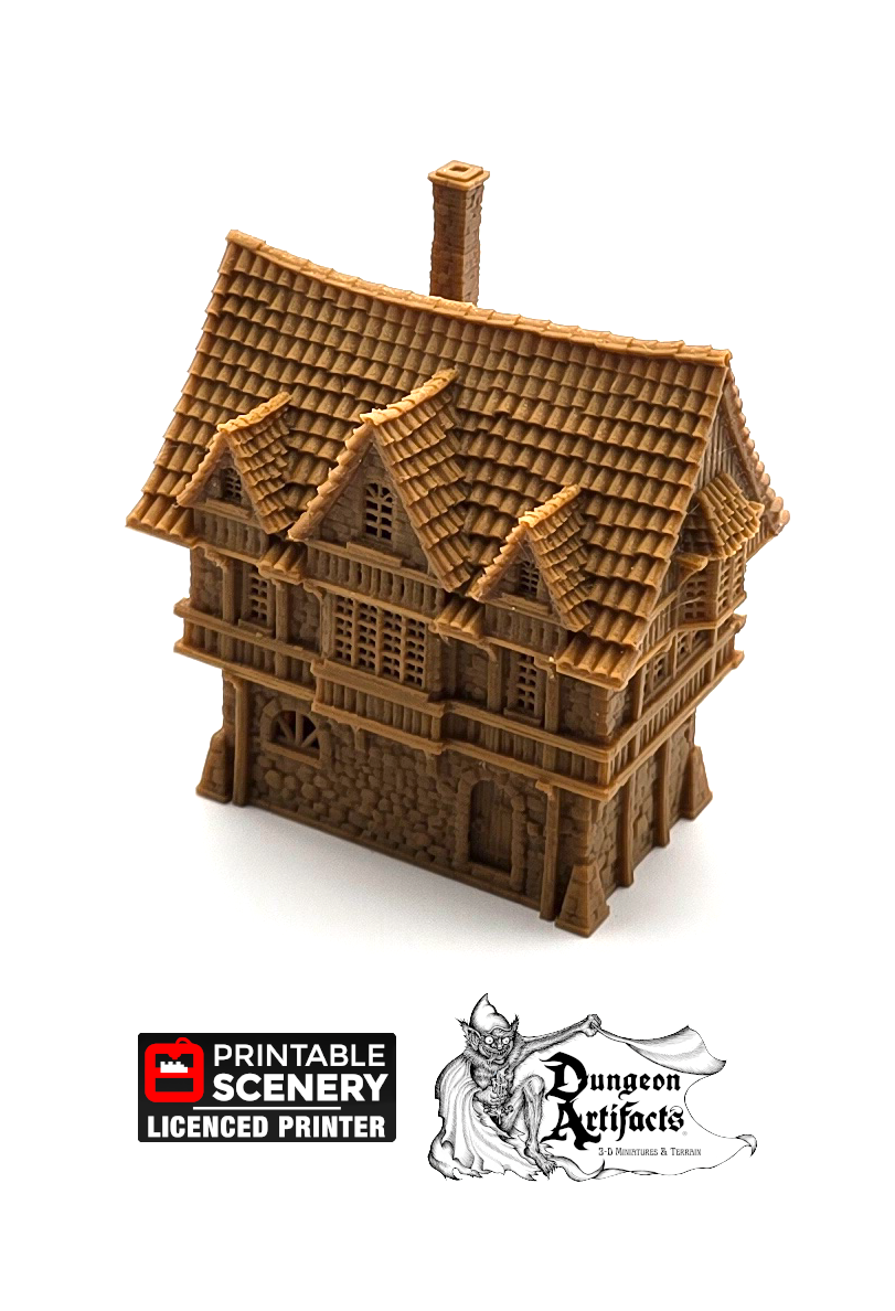 Port House - The Lost Islands - Printable Scenery Wargaming Terrain D&D, DnD Pirates