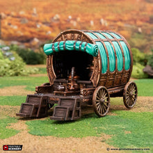 Load image into Gallery viewer, Potion Merchants Stall - Rise of the Halflings - Printable Scenery - Terrain, Wargaming, D&amp;D, DnD 28mm 32mm 40mm 54mm
