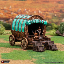 Load image into Gallery viewer, Potion Merchants Stall - Rise of the Halflings - Printable Scenery - Terrain, Wargaming, D&amp;D, DnD 28mm 32mm 40mm 54mm