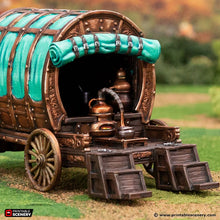 Load image into Gallery viewer, Potion Merchants Stall - Rise of the Halflings - Printable Scenery - Terrain, Wargaming, D&amp;D, DnD 28mm 32mm 40mm 54mm