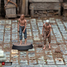 Load image into Gallery viewer, Prisoners - Cities of Ramshackle and Ruin - Printable Scenery - Terrain, Wargaming, D&amp;D, DnD 28mm 32mm 40mm 54mm