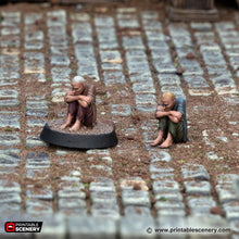 Load image into Gallery viewer, Prisoners - Cities of Ramshackle and Ruin - Printable Scenery - Terrain, Wargaming, D&amp;D, DnD 28mm 32mm 40mm 54mm