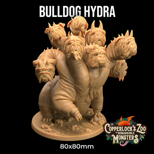 Bulldog Hydra - Copperlock's Zoo - Dragon Trapper's Lodge Wargaming D&D DnD
