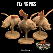 Load image into Gallery viewer, Flying Pigs - Copperlock's Zoo - Dragon Trapper's Lodge Wargaming D&amp;D DnD