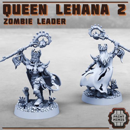 Queen Lehana - Print Minis - Terrain Wargaming D&D DnD 28mm 32mm 40mm 54mm