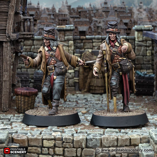 Qyborell Snyde Head Henchmen - Cities of Ramshackle and Ruin - Printable Scenery - Terrain, Wargaming, D&D, DnD 28mm 32mm 40mm 54mm