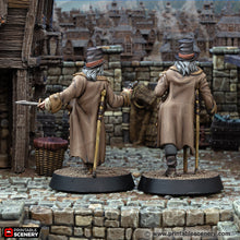 Load image into Gallery viewer, Qyborell Snyde Head Henchmen - Cities of Ramshackle and Ruin - Printable Scenery - Terrain, Wargaming, D&amp;D, DnD 28mm 32mm 40mm 54mm