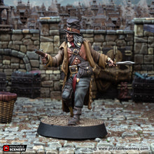 Load image into Gallery viewer, Qyborell Snyde Head Henchmen - Cities of Ramshackle and Ruin - Printable Scenery - Terrain, Wargaming, D&amp;D, DnD 28mm 32mm 40mm 54mm