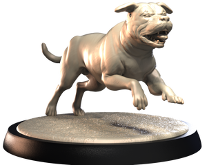 Rottweiler - Dogs Vol 1 - 3D IP Studios - Terrain Wargaming D&D DnD 28mm 32mm 40mm 54mm 75mm 100mm 125mm