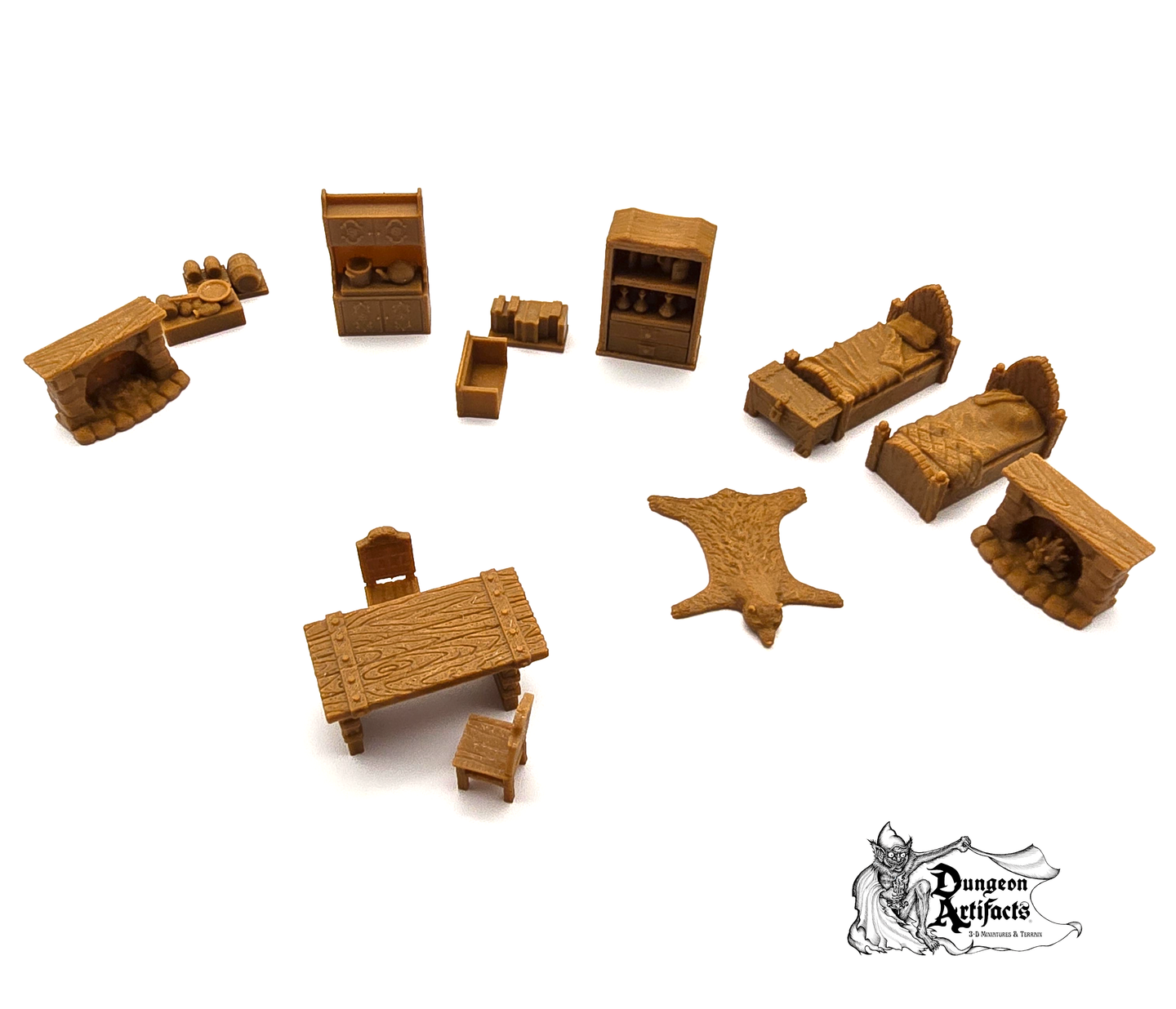 RPG Household Furniture Set - 28mm 32mm City of Tarok Wargaming Terrain Scatter D&D DnD