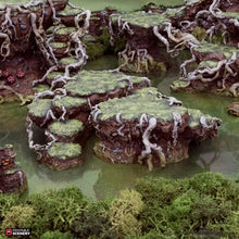 Load image into Gallery viewer, Swamp Hillocks - The Gloaming Swamps - Printable Scenery Terrain Wargaming 15mm 20mm 25mm 28mm 32mm 40mm 54mm D&amp;D DnD