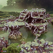 Load image into Gallery viewer, Swamp Hillocks - The Gloaming Swamps - Printable Scenery Terrain Wargaming 15mm 20mm 25mm 28mm 32mm 40mm 54mm D&amp;D DnD