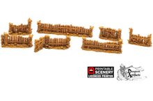 Load image into Gallery viewer, Ramshackle Fence - Cities of Ramshackle and Ruin - Printable Scenery - Terrain, Wargaming, D&amp;D, DnD