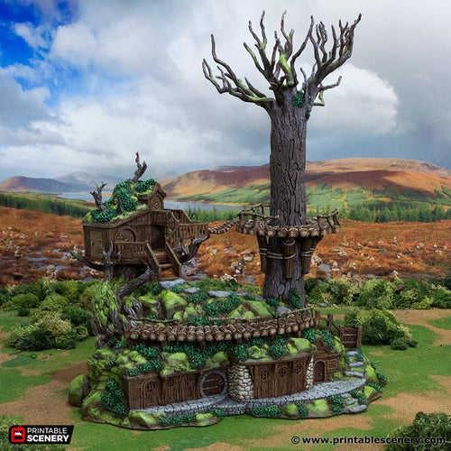Rangers Barracks - Rise of the Halflings - Printable Scenery - Terrain, Wargaming, D&D, DnD