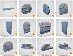 Rangers Barracks - Rise of the Halflings - Printable Scenery - Terrain, Wargaming, D&D, DnD