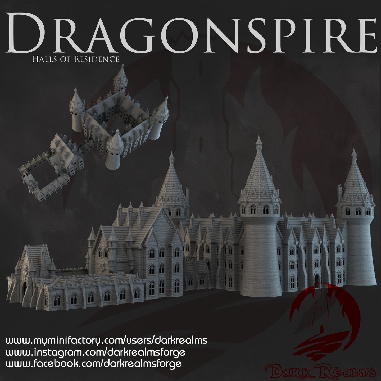 Halls of Residence - Dragonspire - Dark Realms Terrain Wargaming D&D DnD
