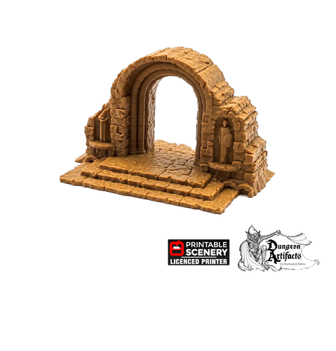 Roman Ruins Arch - Apocalypse - Printable Scenery 28mm 32mm Wargaming Terrain D&D DnD
