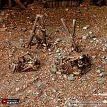 Load image into Gallery viewer, Rubble Piles and Scatter - Cities of Ramshackle and Ruin - Printable Scenery - Terrain, Wargaming, D&amp;D, DnD