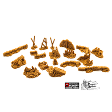 Load image into Gallery viewer, Rubble Piles and Scatter - Cities of Ramshackle and Ruin - Printable Scenery - Terrain, Wargaming, D&amp;D, DnD