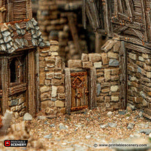 Load image into Gallery viewer, Bracing for Ruins - Cities of Ramshackle and Ruin - Printable Scenery - Terrain, Wargaming, D&amp;D, DnD