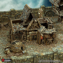 Load image into Gallery viewer, Ruined Blacksmith - Cities of Ramshackle and Ruin - Printable Scenery - Terrain, Wargaming, D&amp;D, DnD