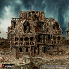Load image into Gallery viewer, Ruined City Inn - Cities of Ramshackle and Ruin - Printable Scenery - Terrain, Wargaming, D&amp;D, DnD