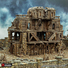 Load image into Gallery viewer, Ruined City Inn - Cities of Ramshackle and Ruin - Printable Scenery - Terrain, Wargaming, D&amp;D, DnD
