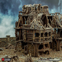 Load image into Gallery viewer, Ruined City Inn - Cities of Ramshackle and Ruin - Printable Scenery - Terrain, Wargaming, D&amp;D, DnD