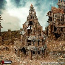 Load image into Gallery viewer, Ruined City Manor - Cities of Ramshackle and Ruin - Printable Scenery - Terrain, Wargaming, D&amp;D, DnD