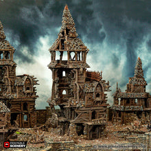 Load image into Gallery viewer, Ruined City Watch Headquarters - Cities of Ramshackle and Ruin - Printable Scenery - Terrain, Wargaming, D&amp;D, DnD