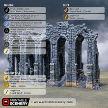 Load image into Gallery viewer, Blighted High Bridge - Darkness &amp; Desolation - Printable Scenery - SystemHEX Terrain D&amp;D DnD