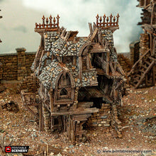 Load image into Gallery viewer, Ruined Merchant Guild - Cities of Ramshackle and Ruin - Printable Scenery - Terrain, Wargaming, D&amp;D, DnD