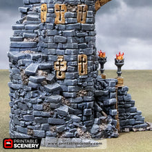 Load image into Gallery viewer, Spire of Desolation - Darkness &amp; Desolation - Printable Scenery - SystemHEX Terrain D&amp;D DnD